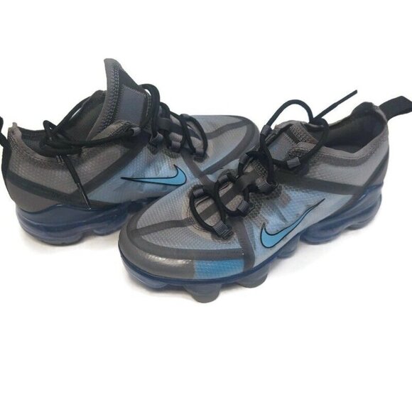 Nike Air Vapormax 2019 SAMPLE Gunsmoke LT Blue Black Size 3.5Y Womens Size 5 - Picture 9 of 10